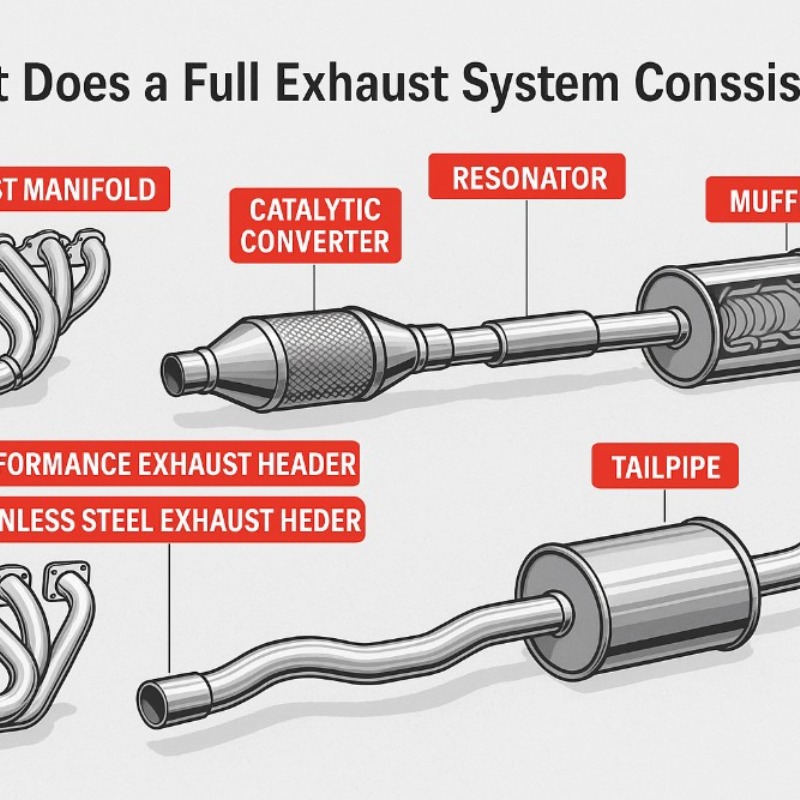 What Does a Full Exhaust System Consist Of?